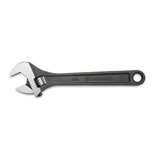 ADJ WRENCH, 10", BLACK, BULK/24
