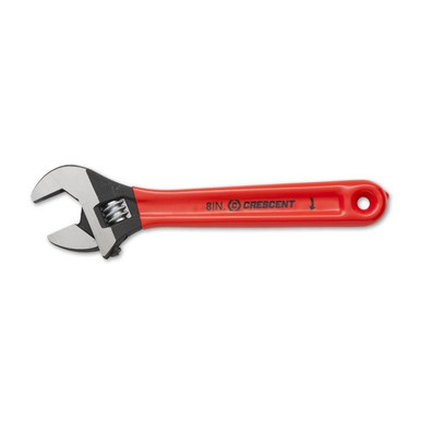 ADJ WRENCH, 8", BLACK, BULK/24