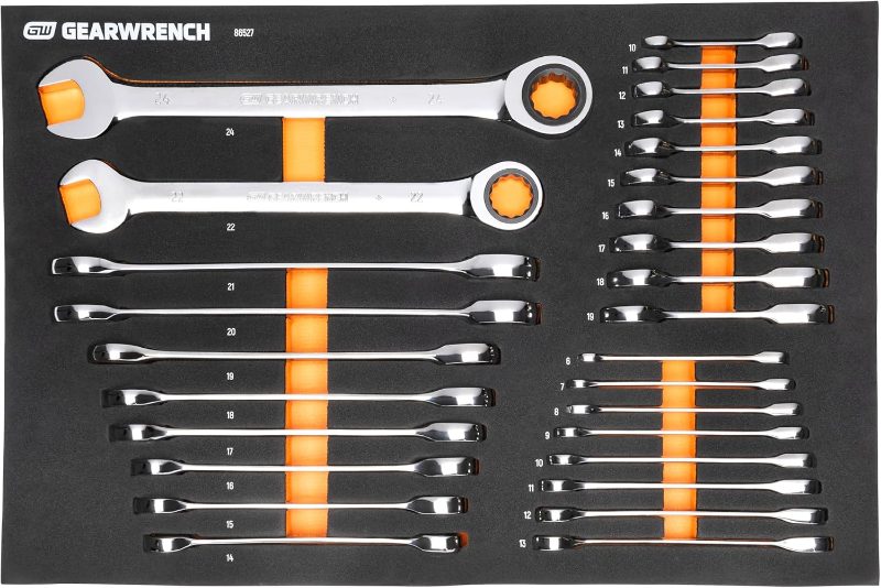 11 PC 72T RATCHETING WRENCH SET- METRIC