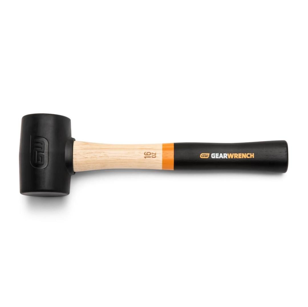 16 OZ RUBBER MALLET, HICKORY HNDL