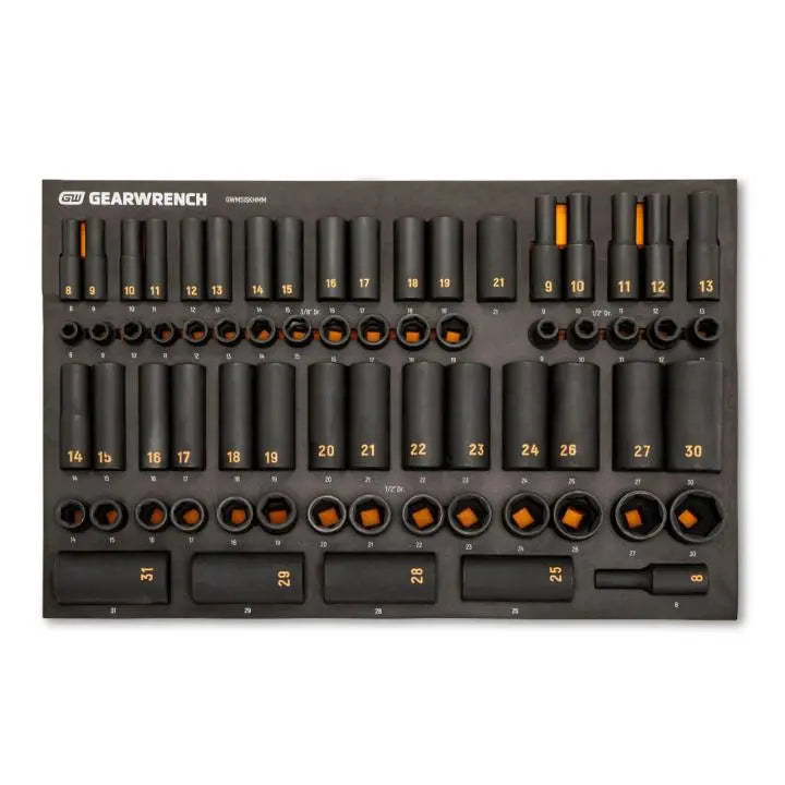 MODSET HI-VIZ IMPACT SOCKETS – MM, 68PC