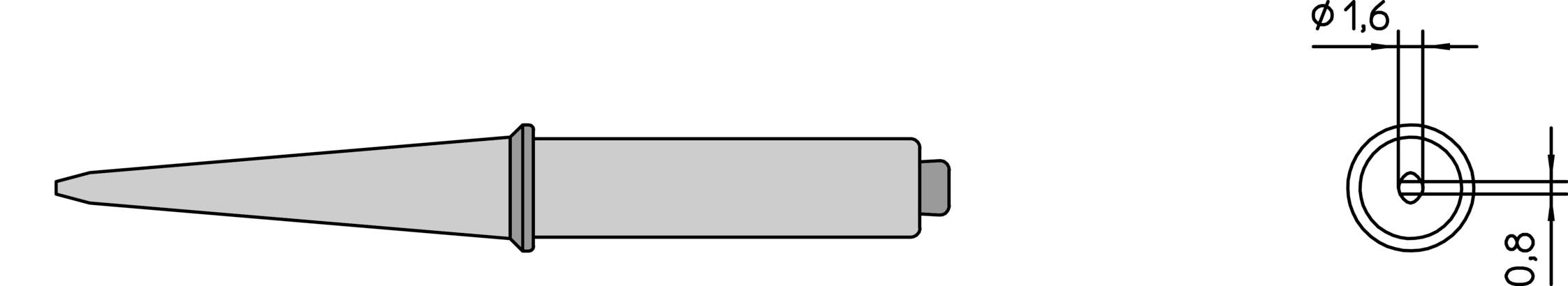 TIP,SOLDER,1/16"800F,TAPER