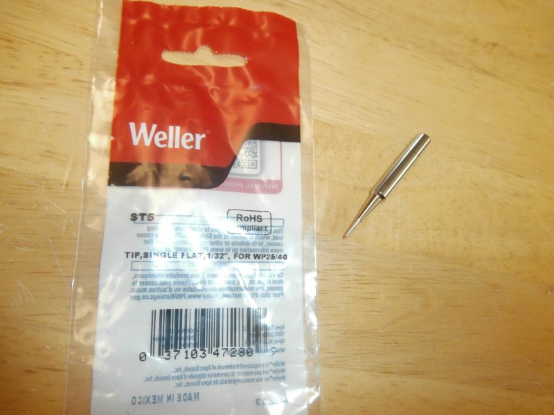 TIP,SINGLE FLAT,1/32",FOR WP25/40