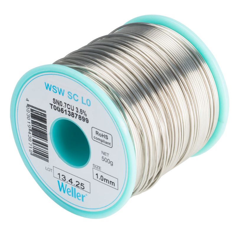 WSW SC L0 SOLDER WIRE 1,0mm, 500g