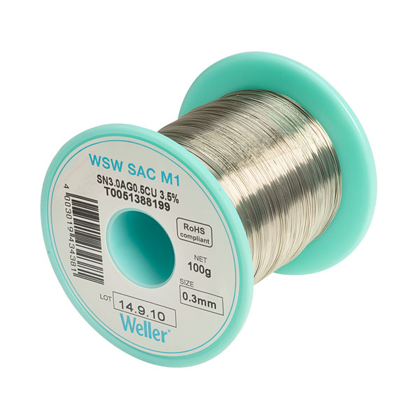 WSW SAC M1 SOLDER WIRE 0.3MM, 100G
