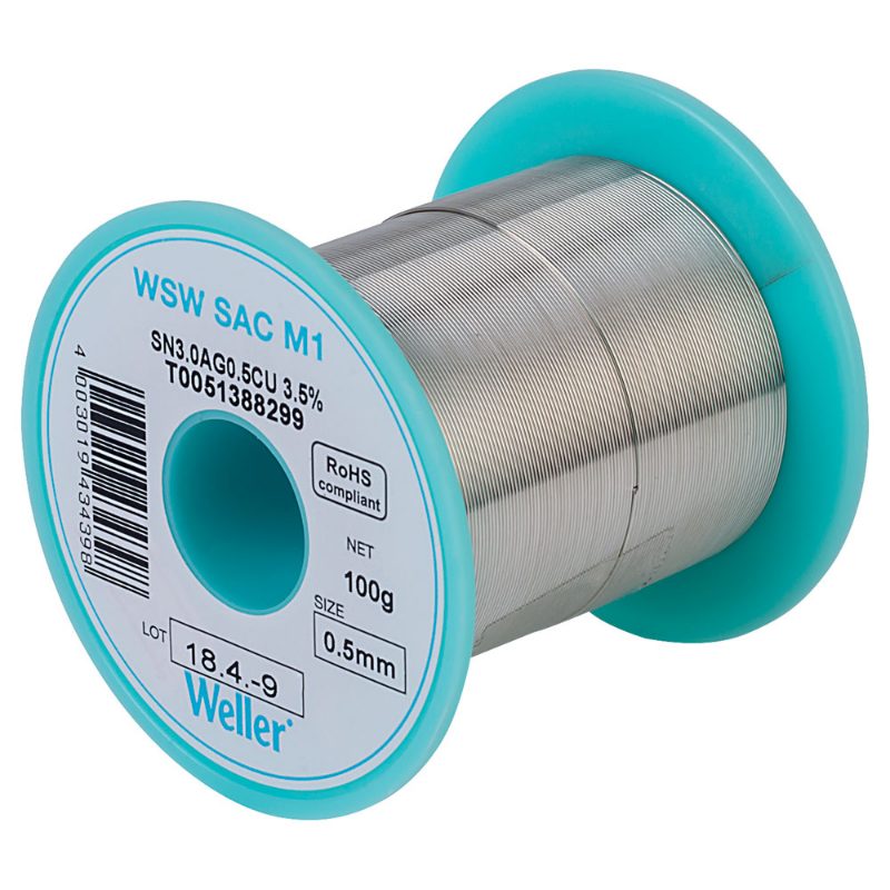 WSW SAC M1 SOLDER WIRE 0.5MM, 100G