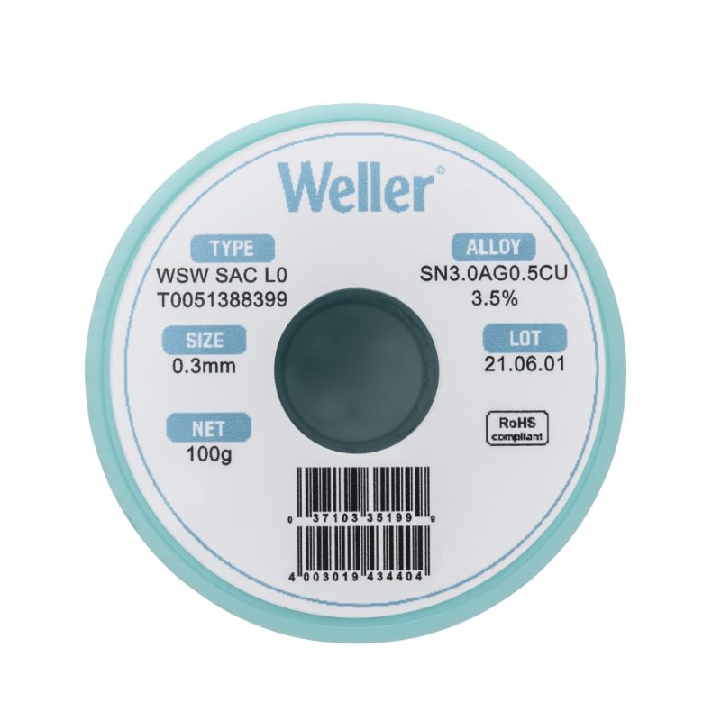 WSW SAC L0 SOLDER WIRE 0.3MM, 100G