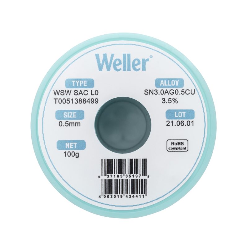 WSW SAC L0 SOLDER WIRE 0.5MM, 100G