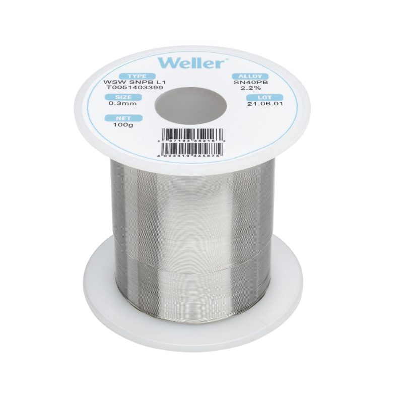 WSW SnPb L1 SOLDER WIRE 0.3MM 100G