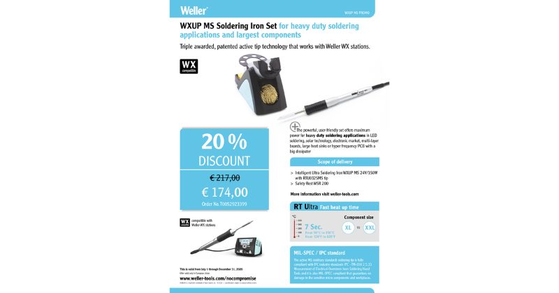 WXUP MS SOLDERING SET RTU032SMS/WSR 200