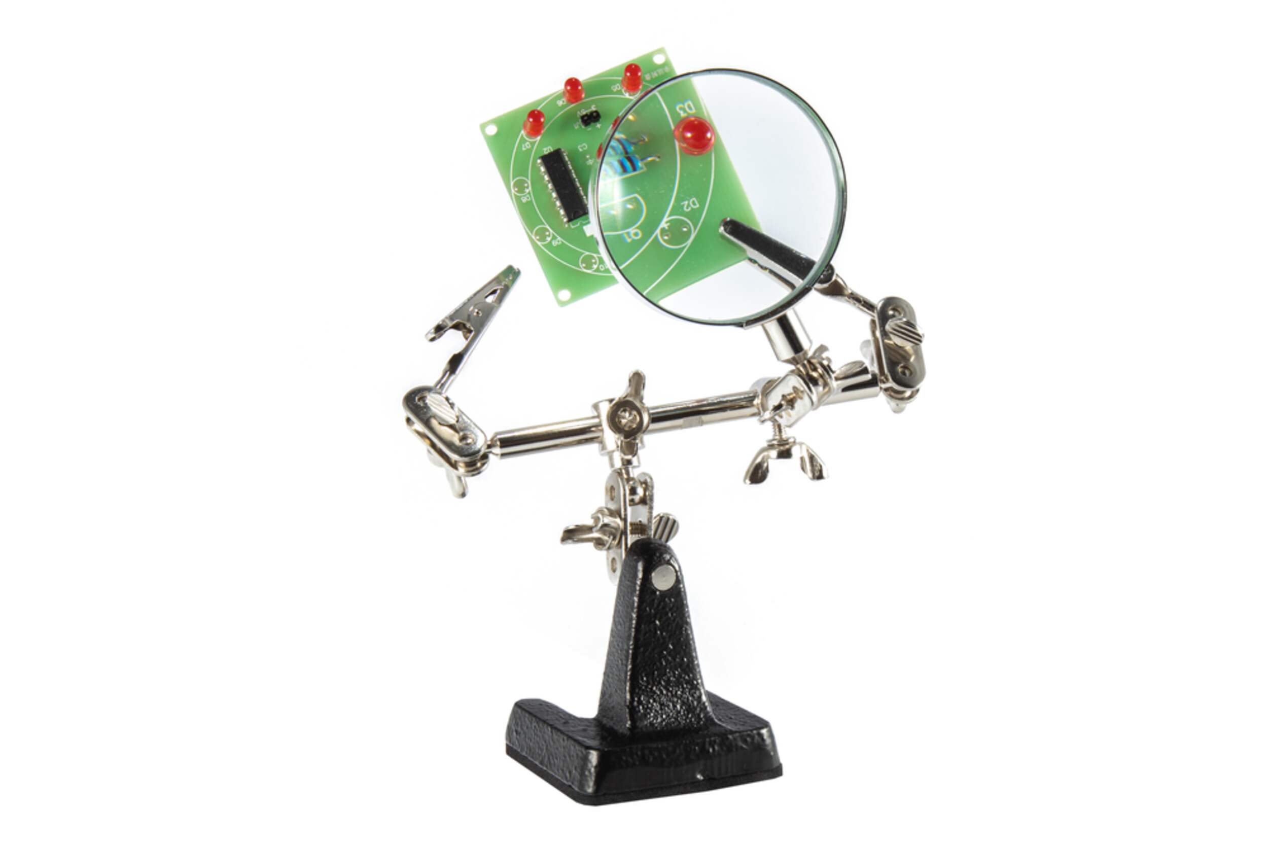 HELPING HANDS W/MAGNIFYING GLASS