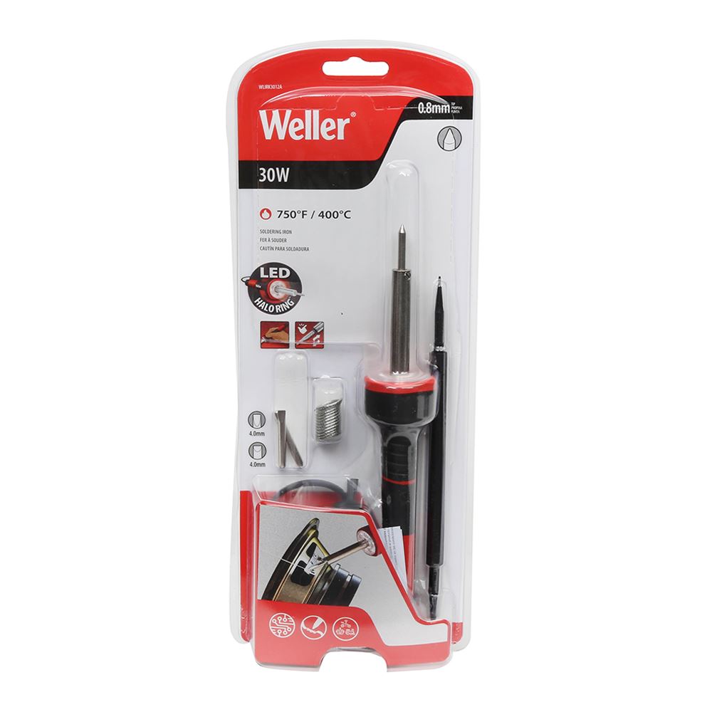 30W CORDED SOLDER IRON KIT WITH LED HALO