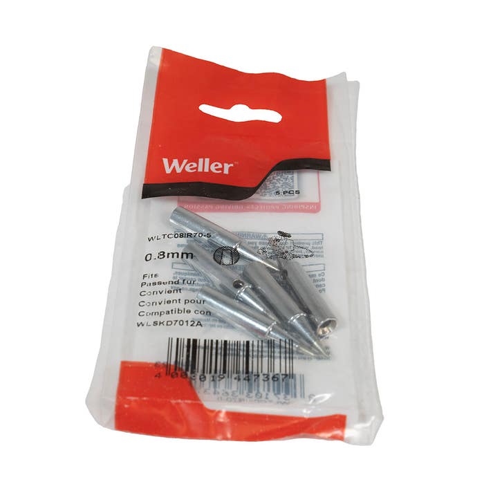 TIP,CONICAL 0.8 MM FOR WLIR70 5PK