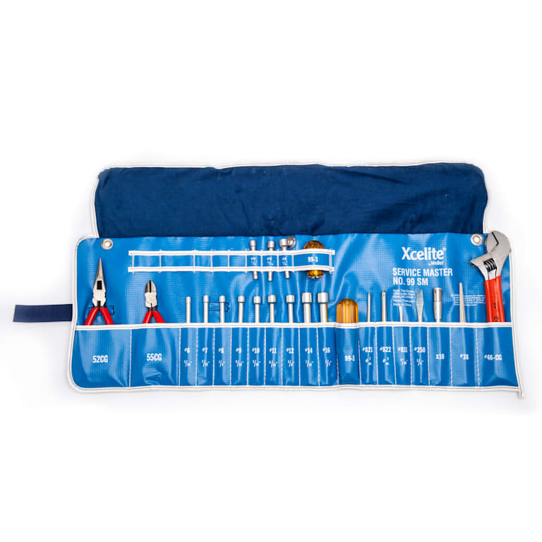 TOOL SET,23PC,SERVICE MASTER,ROLL POUCH
