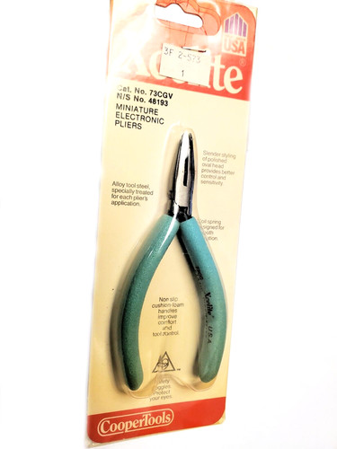 PLIER,4-1/2",ANGLED TIP CUTTING