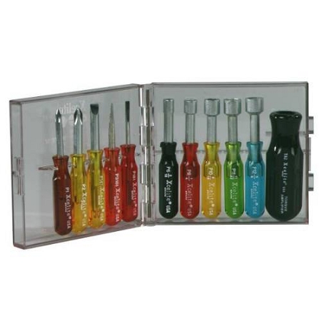 TOOL SET,11 PC,MINI SCREWDRIVER/NTDRVR