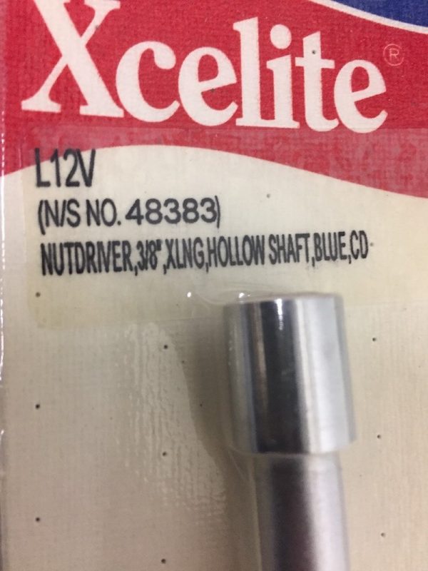 NUTDRIVER,3/8",XLONG,HOLLOW SHAFT,BLUE