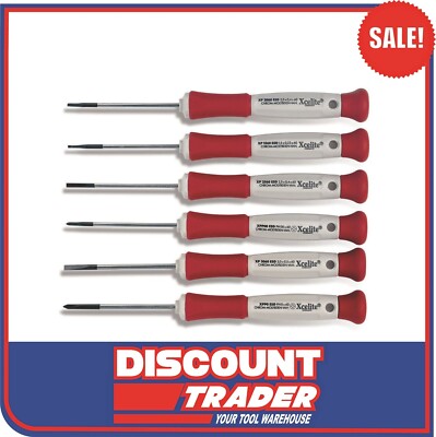 SCREWDRIVER SET,6PC,PRECISION,ESD SAFE