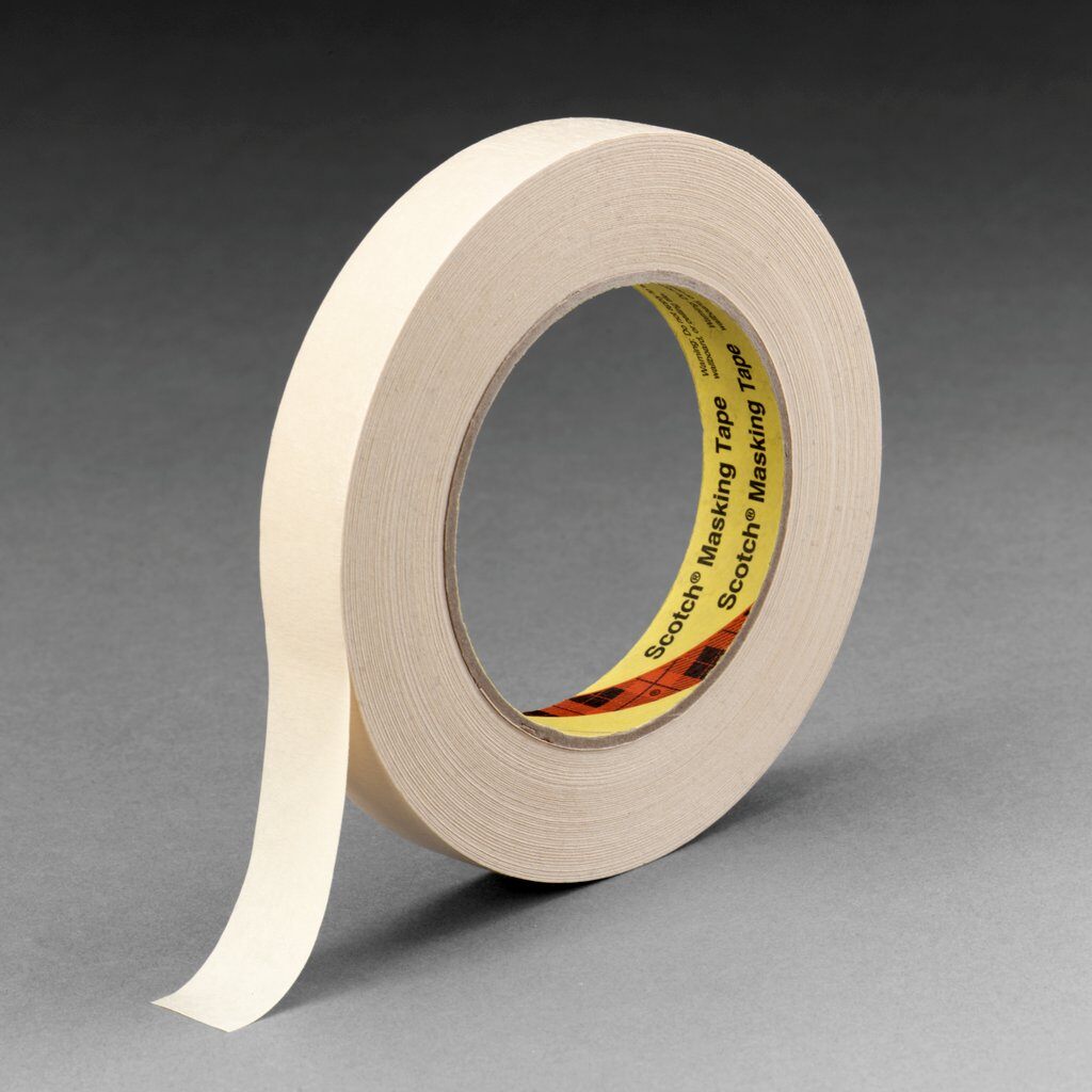 Scotch® High Performance Masking Tape 232 Tan, 1490 mm x 55 m, 16 per case