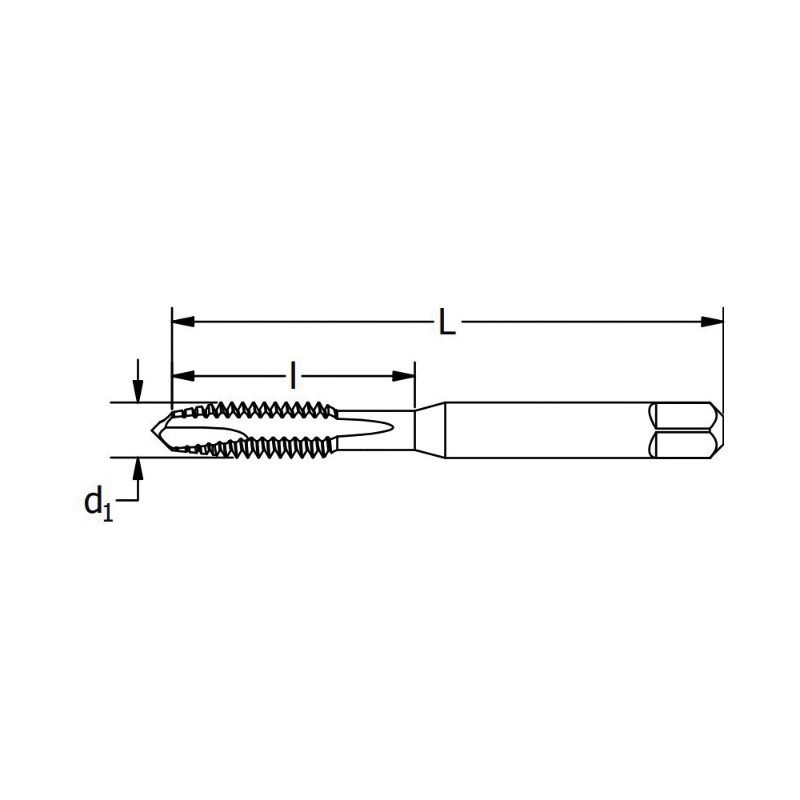 1/2-13 NC HS G H5 3FL PLG SPPT TIN TAP