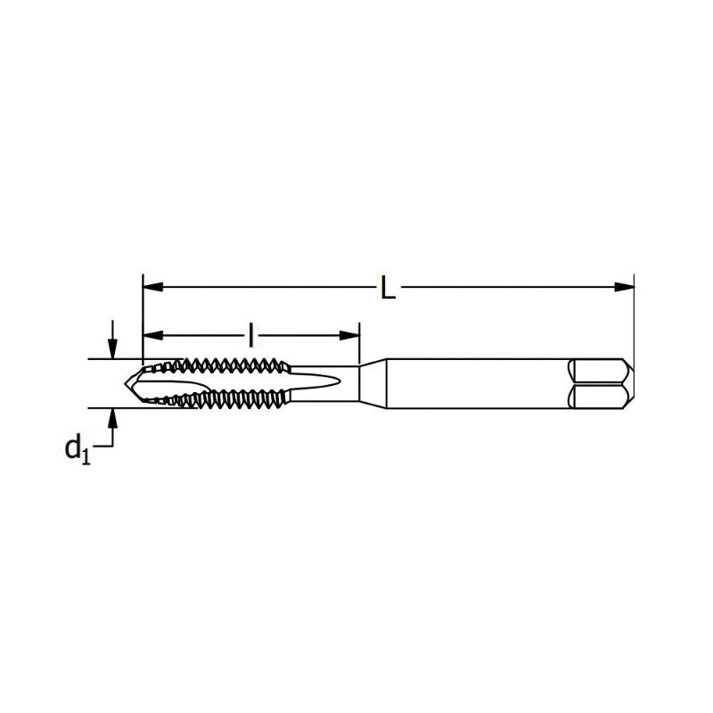 #10-32 NF HS G H5 3F PL TIN TAP AERO