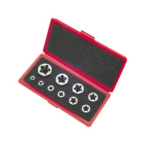 490 10PC 1/4"-1" NC CRBN HEX DIE SET
