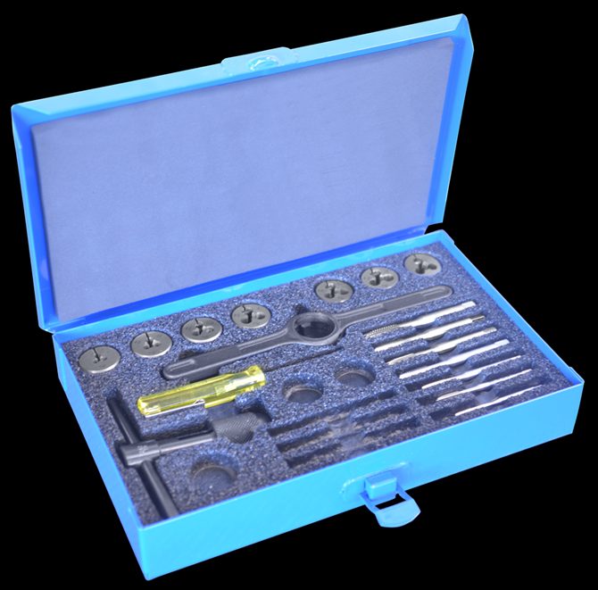 17PC 17 PLG TAP& ADJ RND DIE SET