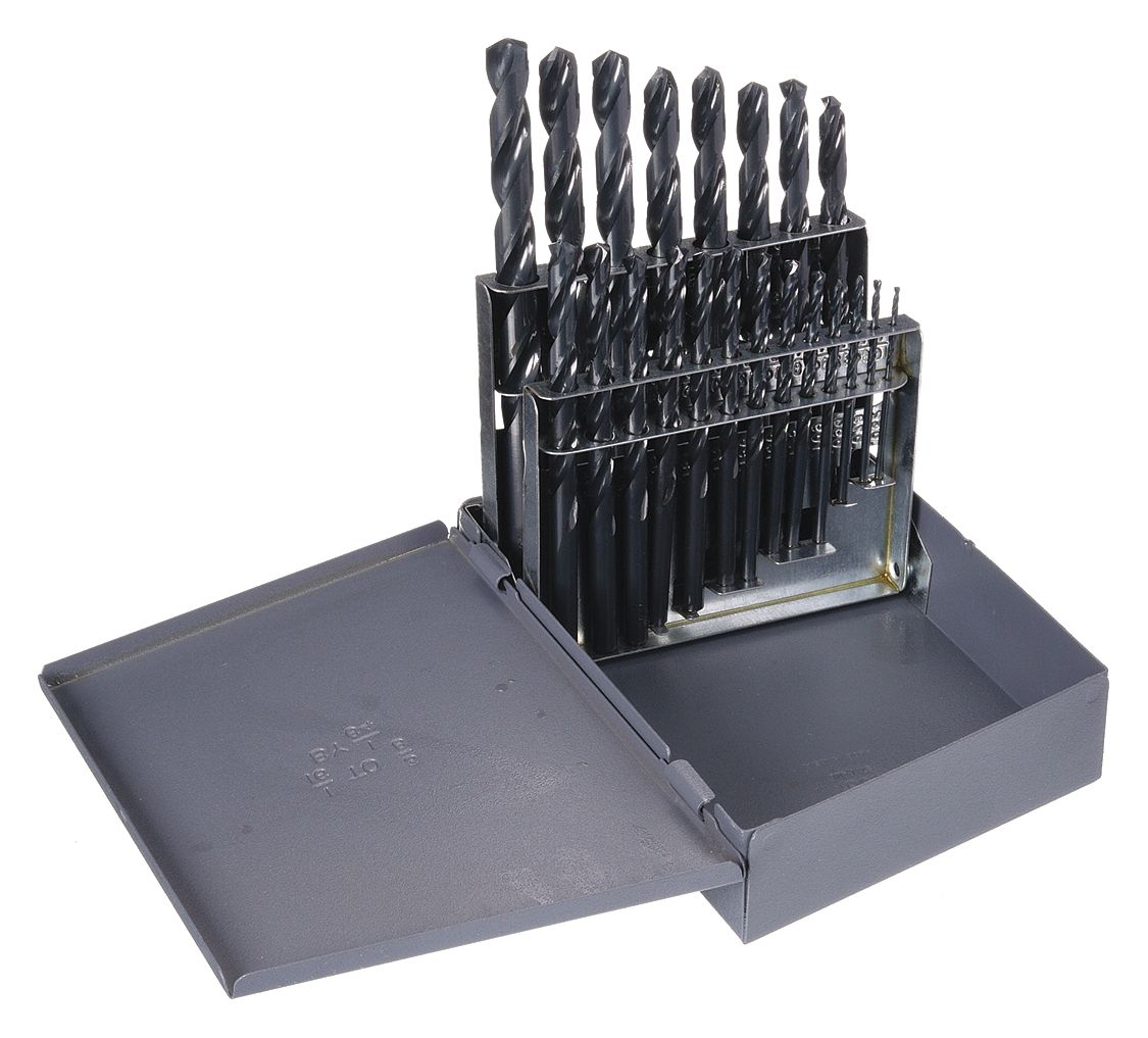 1/16" 3/8" X 1/64" HD Jobber Drill Set