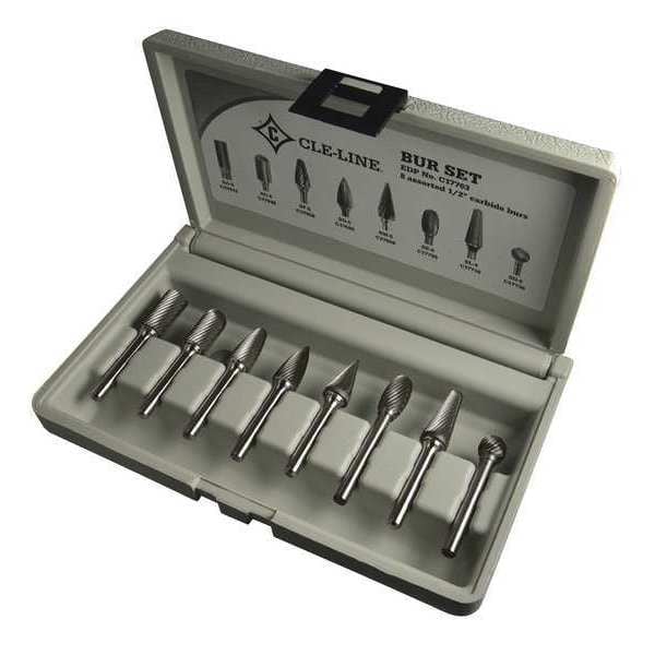 1855 8 PC CARB DOUBLE CUT BURR SET