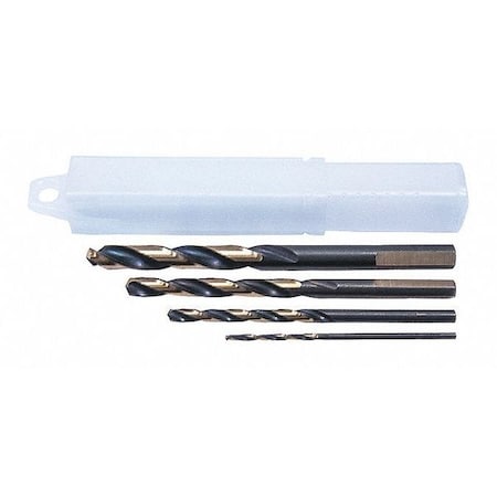 4PC SET B&G MECH LENGTH DRILL 1/16"-1/4"