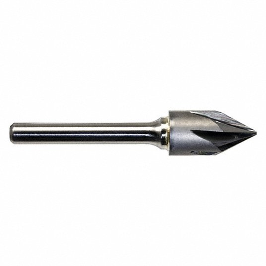 6 FLUTE CARBIDE 60-DEG C'SINK 1/8"