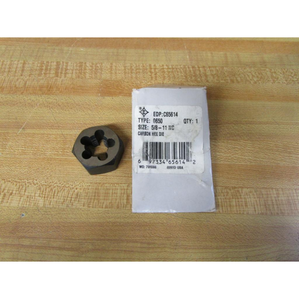 0650 1-1/4-7 NC CRBN HEX DIE