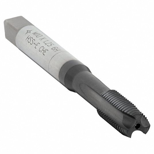 M10X1.25 D5 BRT 3flt SPR PT TAP BOT