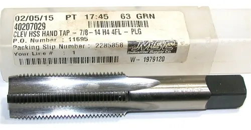7/8-14 NF GH4 4FL PLG 1002TC TICN TAP