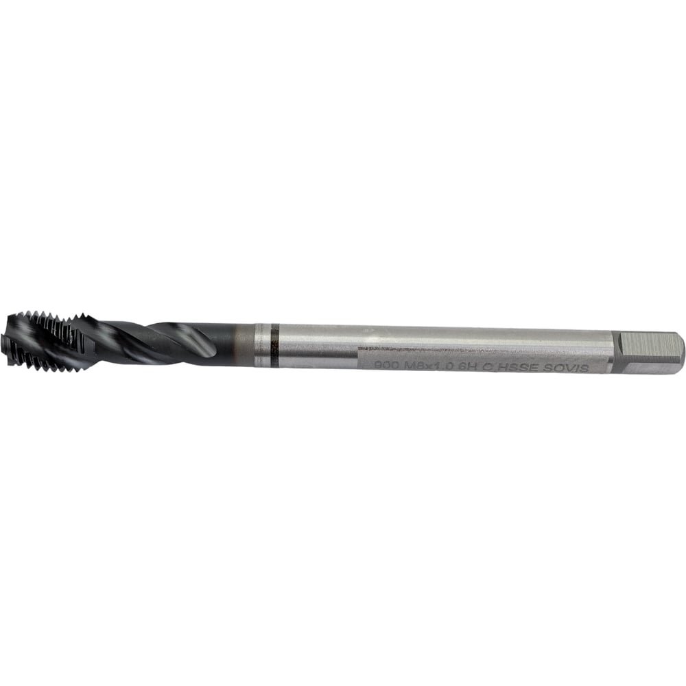 M8X1.0 HSSE 6H 3FLT PLG BLK OXIDE SS