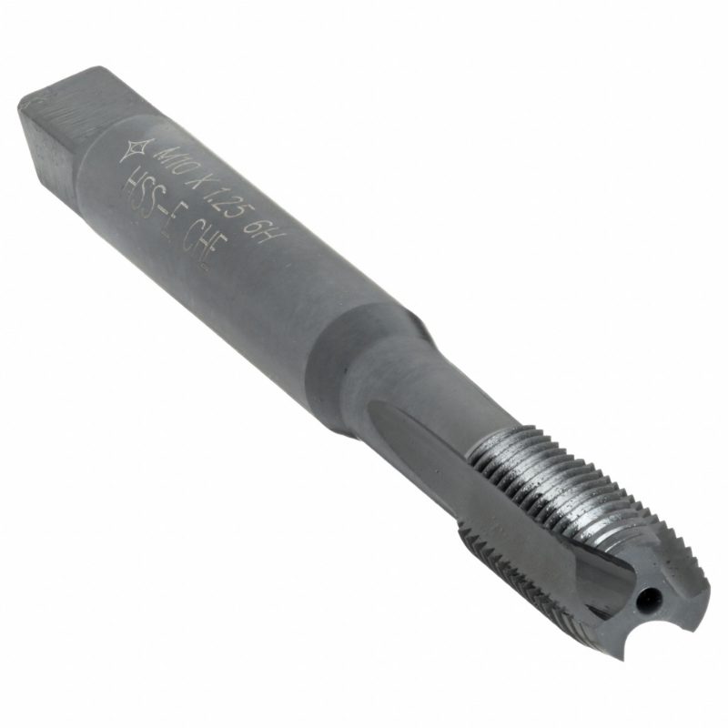 M10X1.25 HSSE 6H 3FLT PLG BLK OXIDE SS