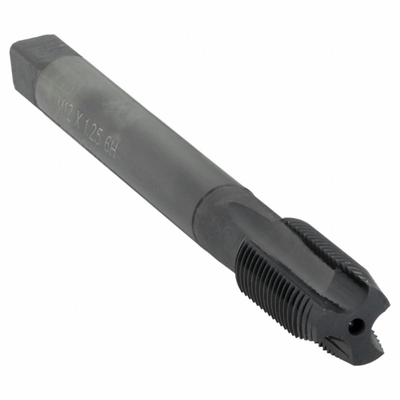 M12X1.25 HSSE 6H 3FLT PLG BLK OXIDE SS