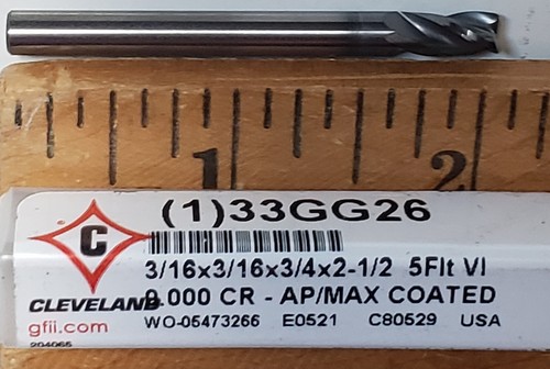 3/16X3/4X2 CFRP MILL END NICKED ROUTER