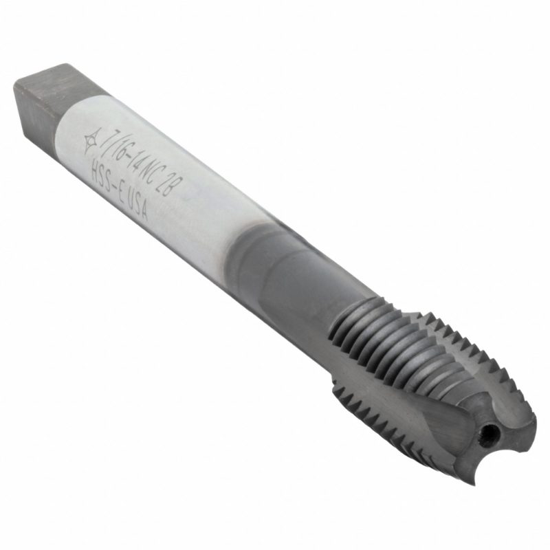 7/16-14 NC HSSE 2B 3FL PLG HARDLUBE SS