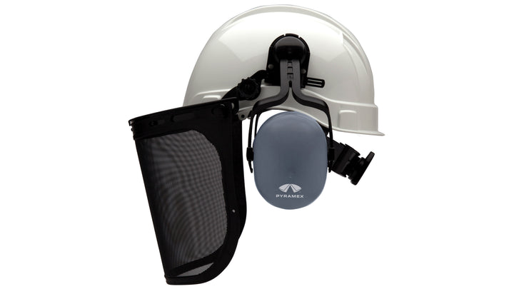 SL Series HP14110, HHABCMS adapter, CM6010 muffs, and S1060 faceshield