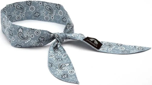 Cooling bandana 100 bulk pack – gray paisley