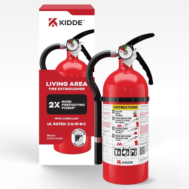 2-A:10-B:C Home Series Home/Office White Fire Extinguisher