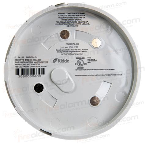 Heat Detector – 135oF Fixed Temp. (ULC Listed) Requires SM120X to interconnect with other alarm