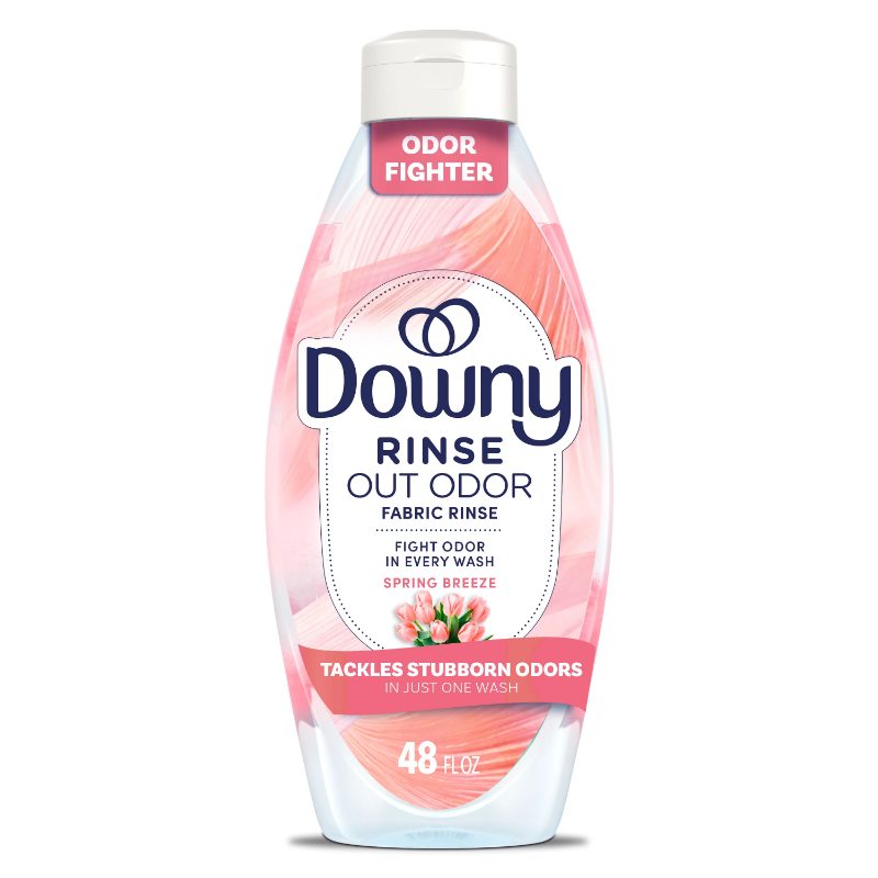 Downy Fabric Rinse Laundry Odour Remover, Spring Breeze Scent, 1.4 L, Fabric Softener and Laundry Odour Removal Rinse