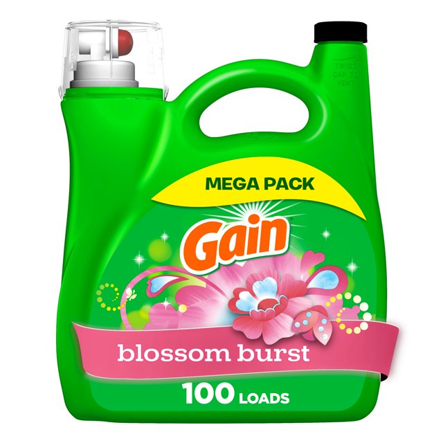 Gain Liquid Laundry Detergent, Blossom Burst Scent, 4.25 L, 100 loads, Freshness + Odour Fighting, Laundry Detergent Liquid Soap