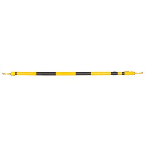 Cone Bar, 4' – 6' Adjustable ABS Black w/ Yellow Engineer Grade Reflective Sheeting