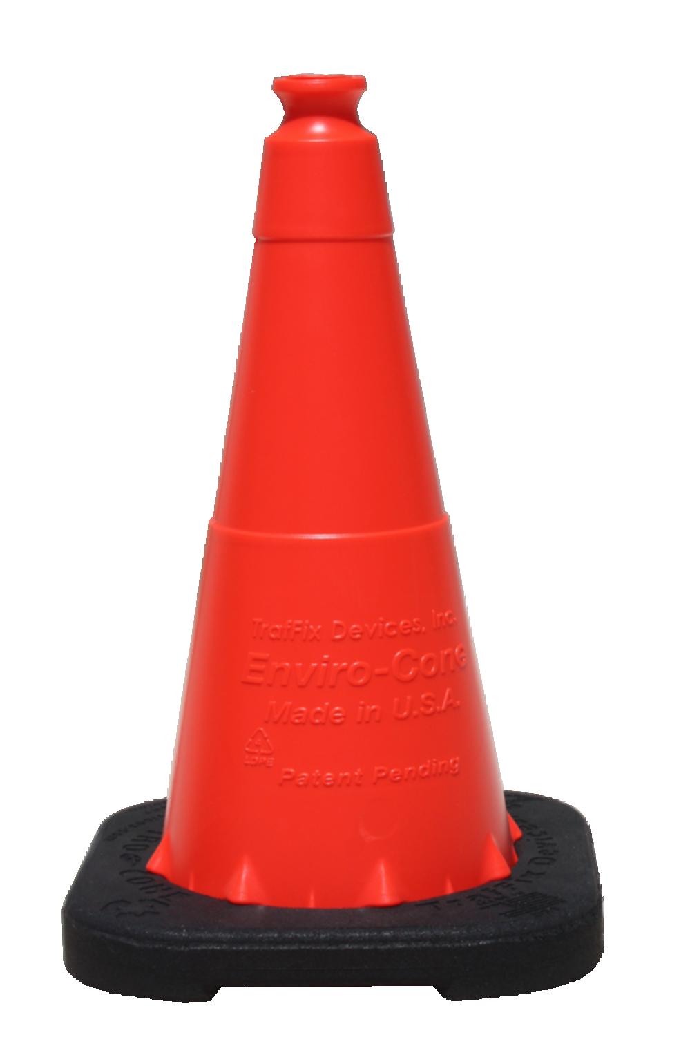 Enviro Cone, 18" w/ Base, No Reflective Collar, 3lbs.