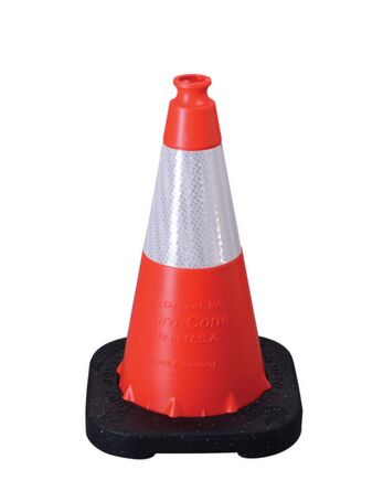 Enviro Cone, 18" w/ Base, (1) 6" 3M Reflective (3310) Collar, 3lbs.