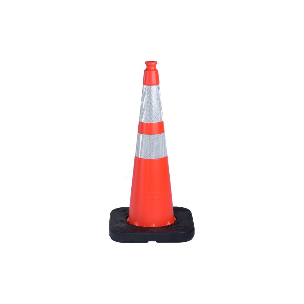 Enviro Cone, 28" Slim Line w/ Base, No 3M Reflective Collars, 7lbs.