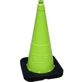 Enviro Cone, 28" Lime w/ Base, No Reflective Collars, 10lbs.